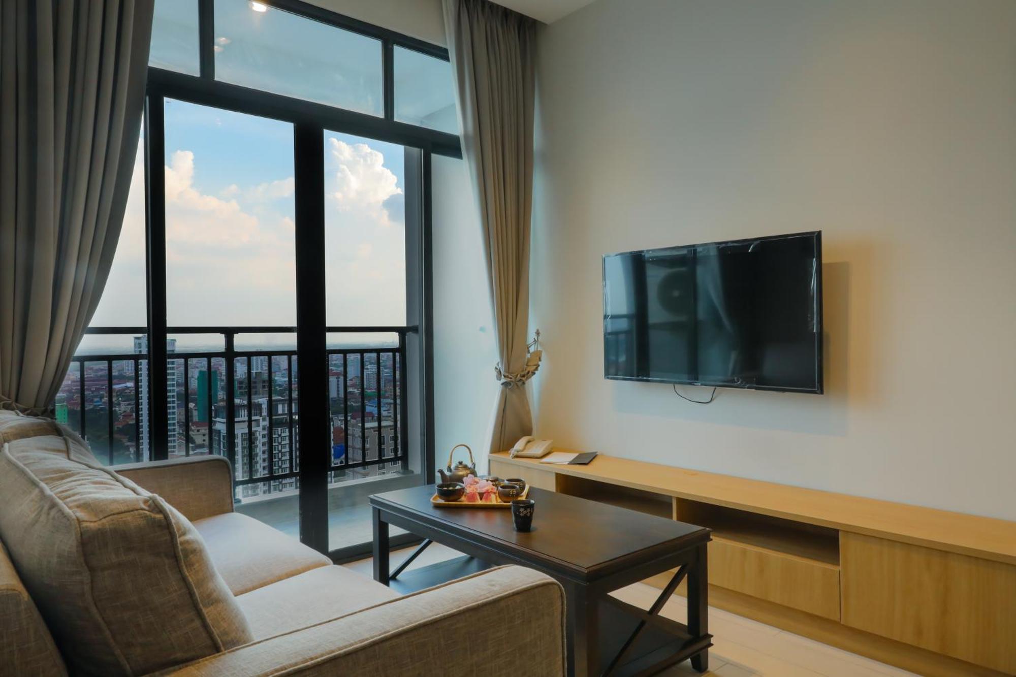 The View Serviced Residence 豪景日式酒店公寓 Phnompenh Exteriér fotografie